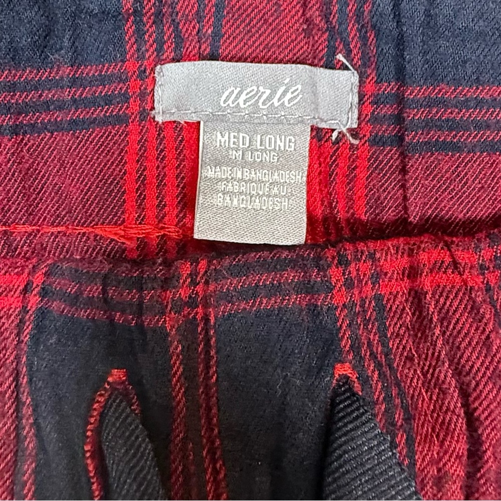 Aerie Red & Black Plaid Men's Jogger Pants - Picture 5 of 6